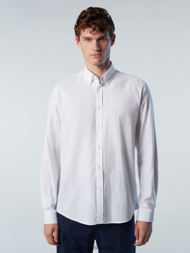 Men North Sails White COTTON SHIRT Clothing 0028HP233