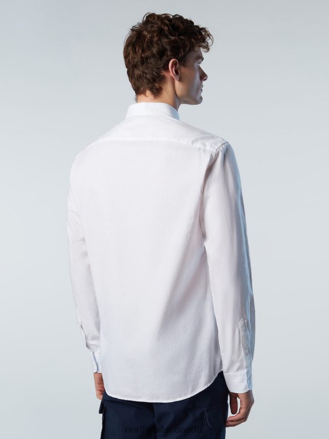 Men North Sails White COTTON SHIRT Clothing 0028HP233