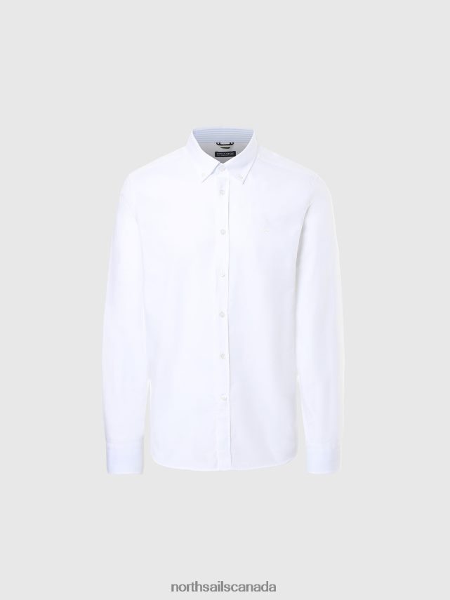 Men North Sails White COTTON SHIRT Clothing 0028HP233