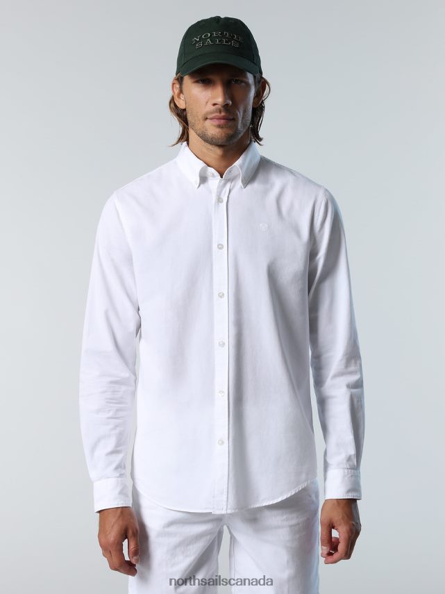 Men North Sails White GABARDINE SHIRT Clothing 0028HP206