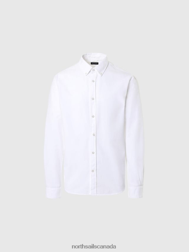 Men North Sails White GABARDINE SHIRT Clothing 0028HP206