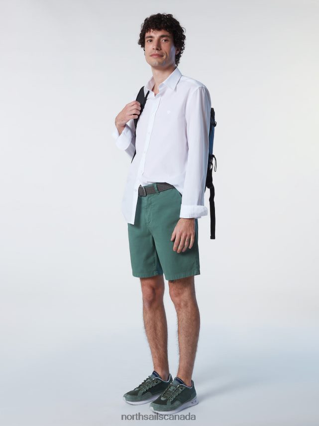 Men North Sails White POPLIN SHIRT Clothing 0028HP204