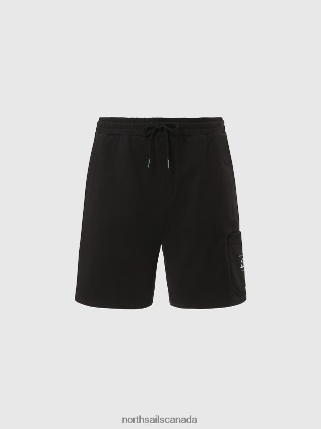Men North Sails Black SHORT SWEATPANTS Clothing 0028HP348