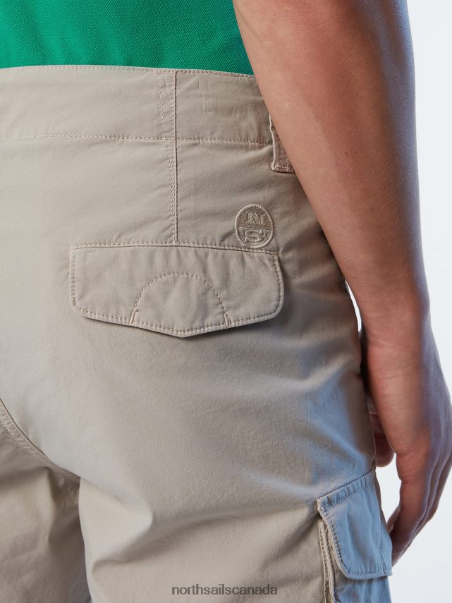 Men North Sails Dove ECO-POPLIN CARGO SHORTS Clothing 0028HP336