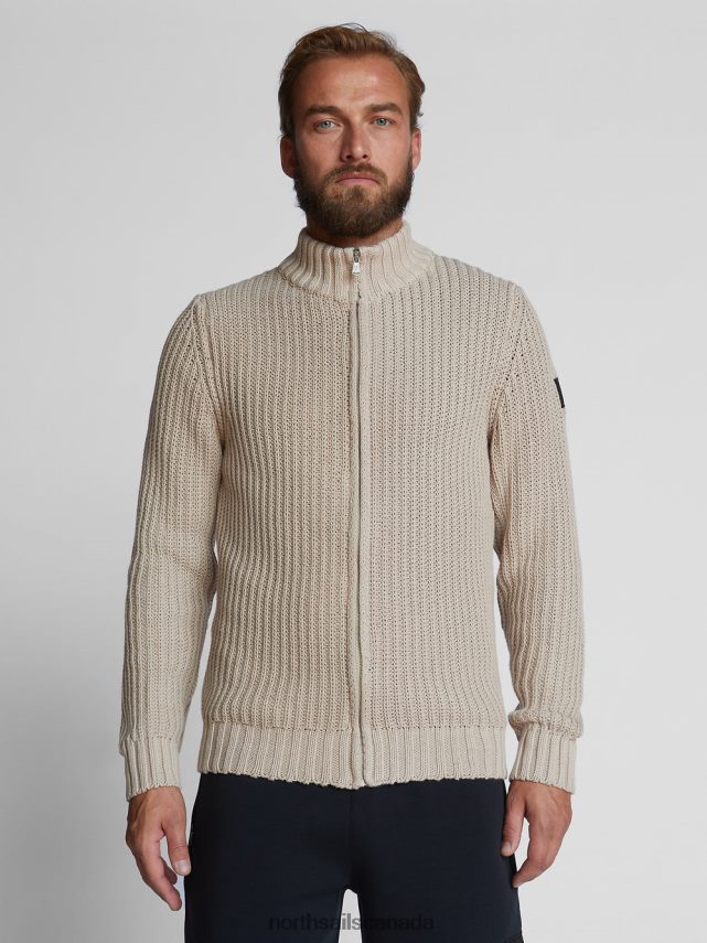 Men North Sails Beige ZIP-UP CARDIGAN Clothing 0028HP1240