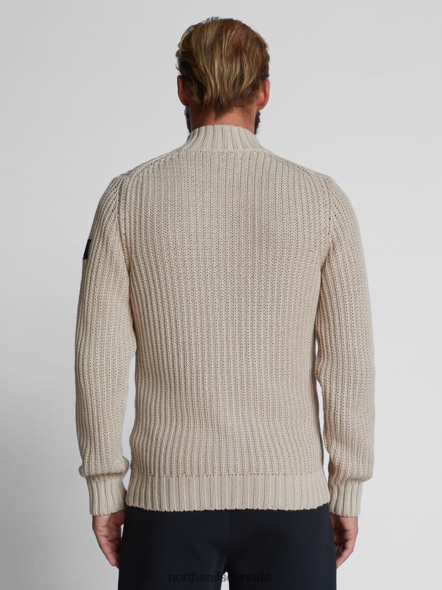 Men North Sails Beige ZIP-UP CARDIGAN Clothing 0028HP1240