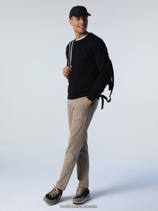 Men North Sails Black CREW-NECK JUMPER Clothing 0028HP912