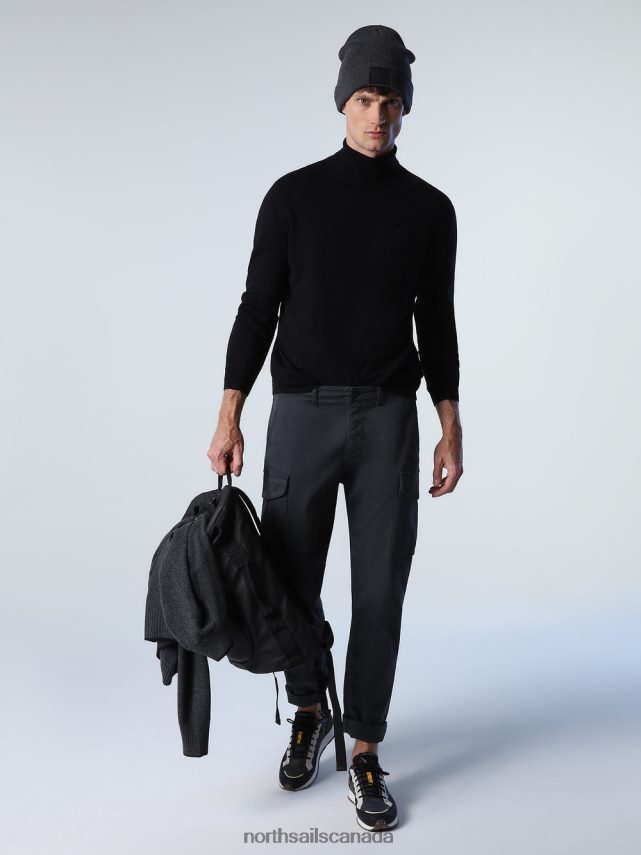 Men North Sails Black TURTLENECK JUMPER Clothing 0028HP880