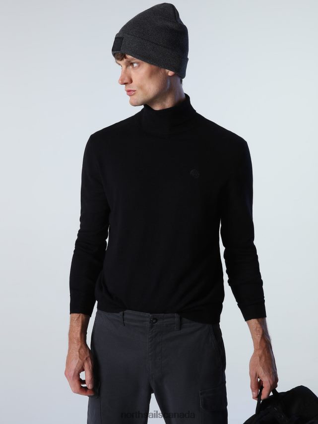 Men North Sails Black TURTLENECK JUMPER Clothing 0028HP880
