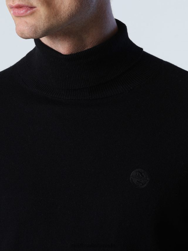 Men North Sails Black TURTLENECK JUMPER Clothing 0028HP880