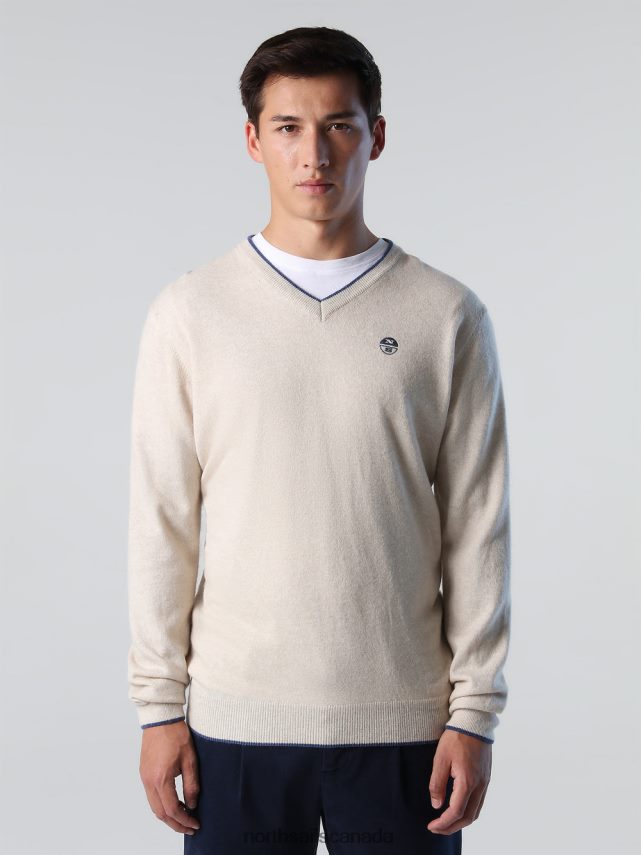 Men North Sails Butter JUMPER WITH V-NECK Clothing 0028HP803