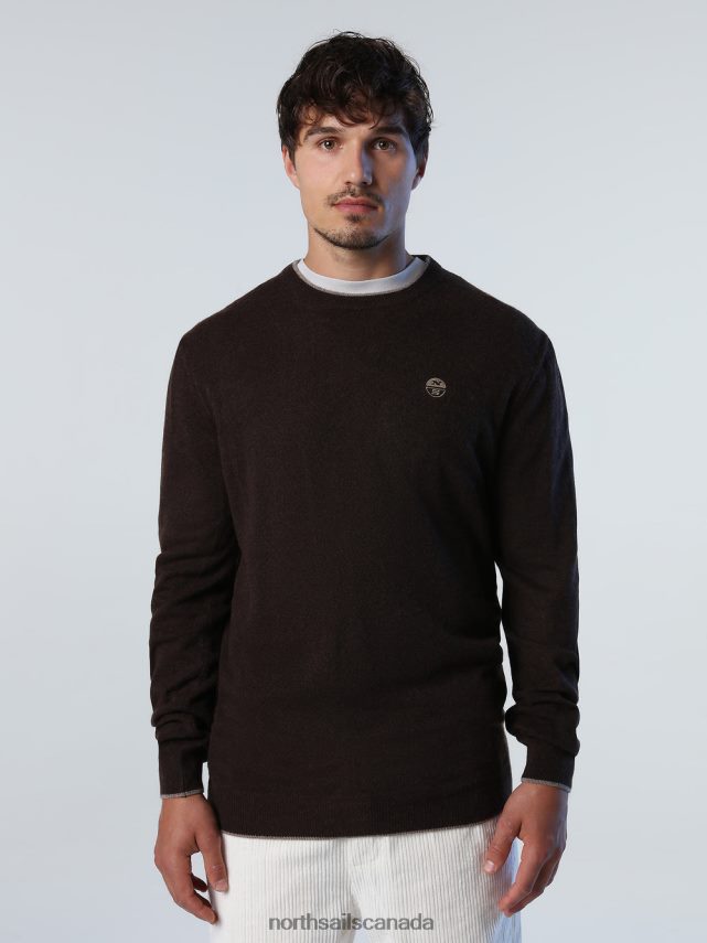 Men North Sails Cocoa ECO CASHMERE JUMPER Clothing 0028HP886