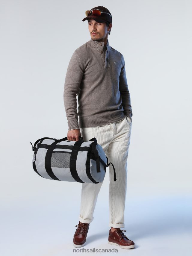 Men North Sails Fossil melange JUMPER WITH BUTTONS Clothing 0028HP725