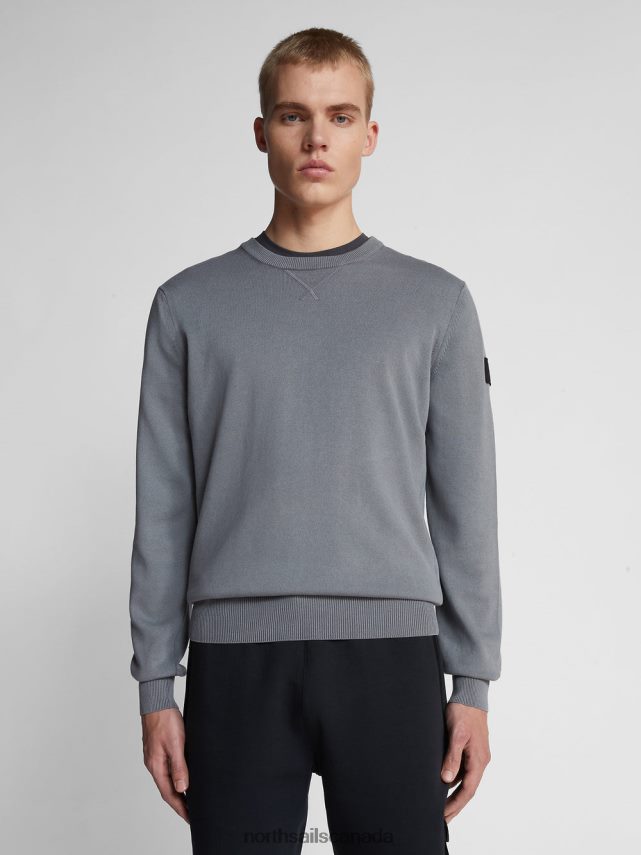 Men North Sails Grey violet ORGANIC COTTON JUMPER Clothing 0028HP1248