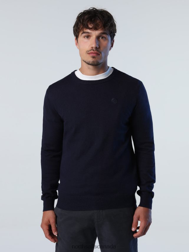 Men North Sails Navy blue CREW-NECK JUMPER Clothing 0028HP909