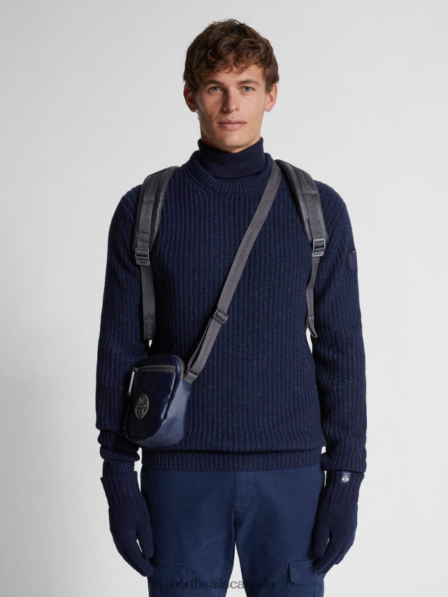 Men North Sails Navy blue FISHERMAN'S RIB JUMPER Clothing 0028HP1299