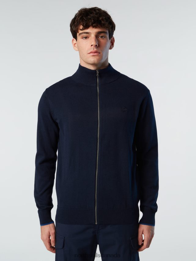 Men North Sails Navy blue FULL-ZIP CARDIGAN Clothing 0028HP250