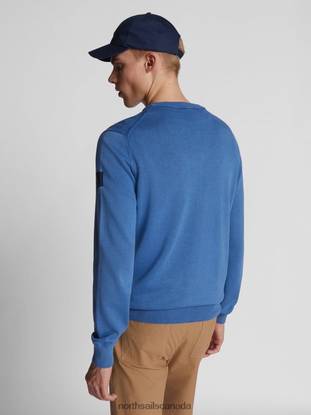 Men North Sails Ocean blue ORGANIC COTTON JUMPER Clothing 0028HP1247