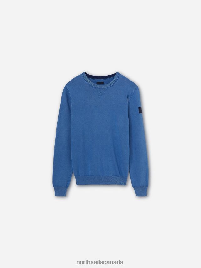 Men North Sails Ocean blue ORGANIC COTTON JUMPER Clothing 0028HP1247