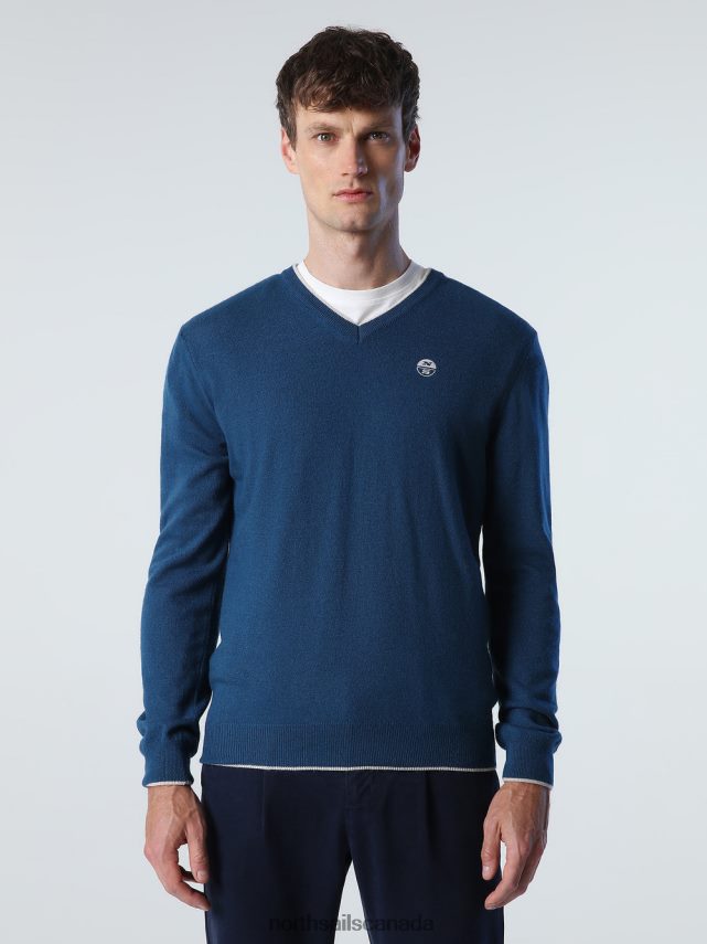 Men North Sails Poseidon JUMPER WITH V-NECK Clothing 0028HP807