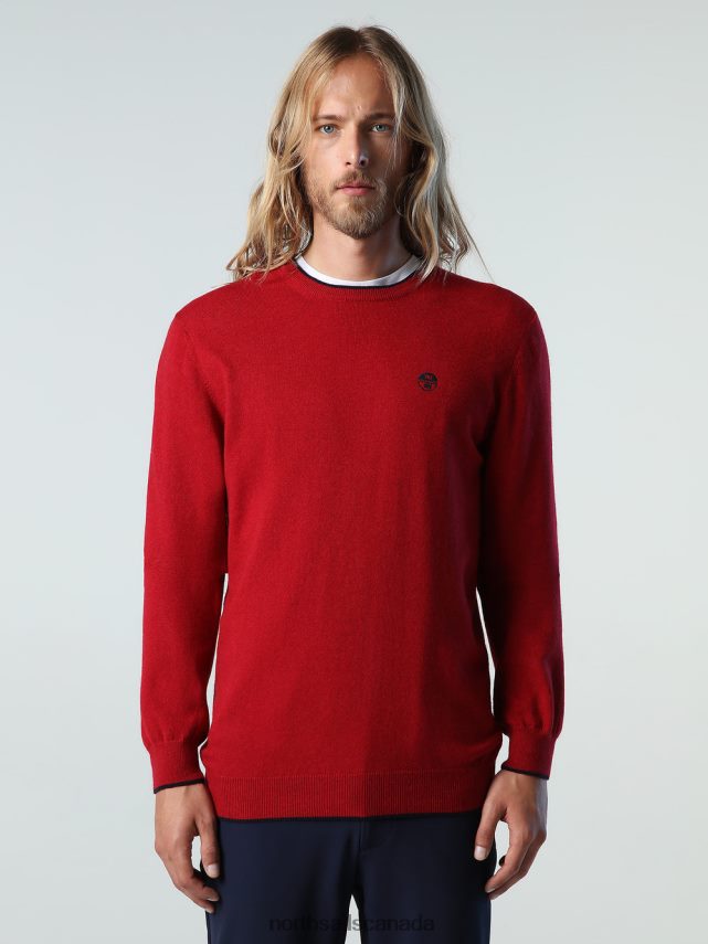 Men North Sails Red ECO CASHMERE JUMPER Clothing 0028HP884