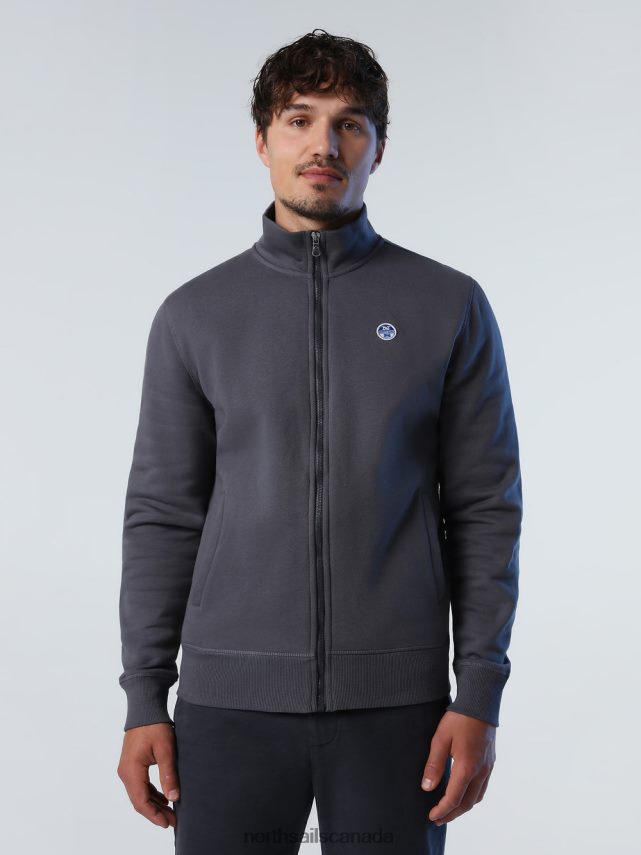 Men North Sails Asphalt ZIP SWEATSHIRT Clothing 0028HP828