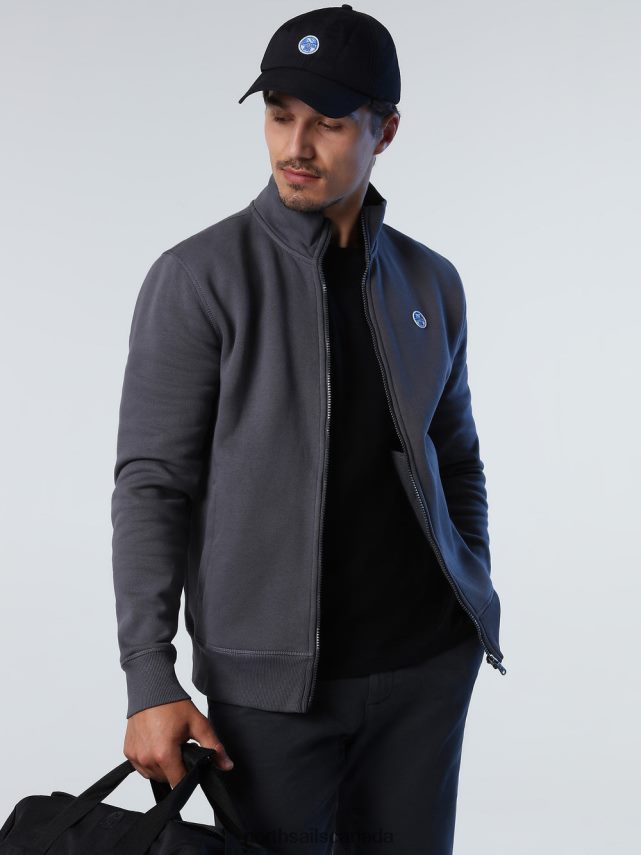 Men North Sails Asphalt ZIP SWEATSHIRT Clothing 0028HP828