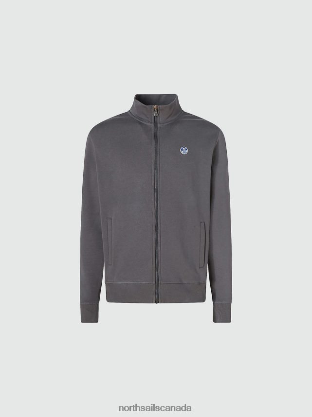 Men North Sails Asphalt ZIP SWEATSHIRT Clothing 0028HP828