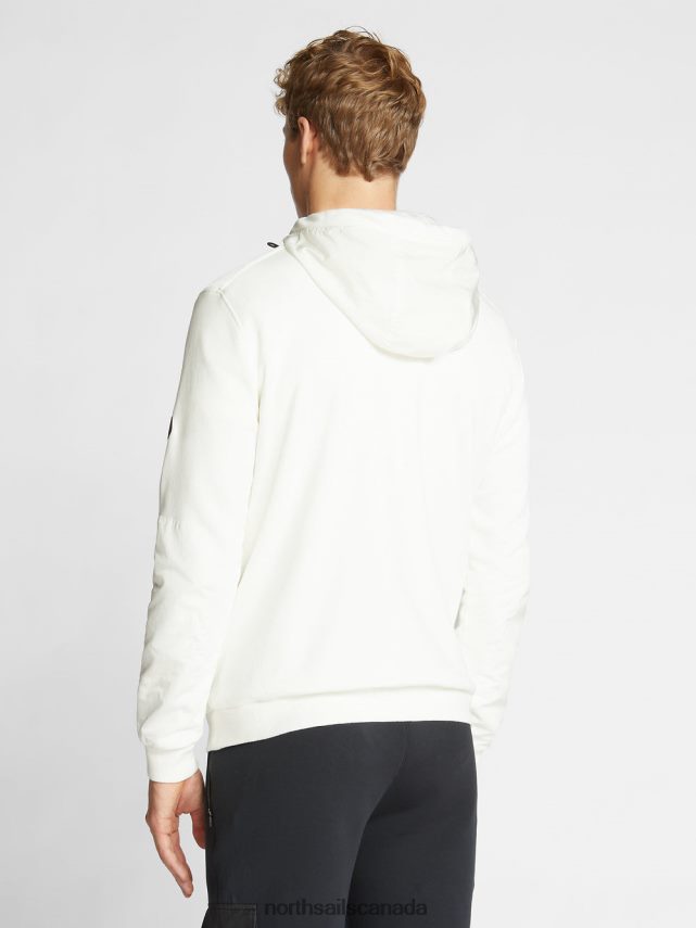 Men North Sails Blanc HOODED SWEATSHIRT Clothing 0028HP1243