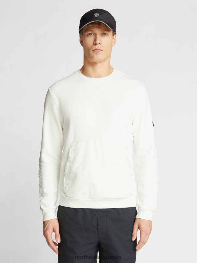 Men North Sails Blanc SWEATSHIRT WITH POCKETS Clothing 0028HP1188