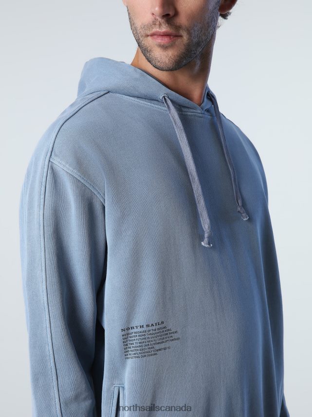 Men North Sails China blue HOODED SWEATSHIRT Clothing 0028HP740