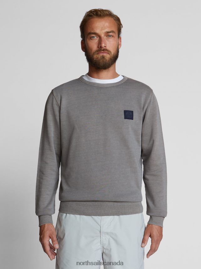 Men North Sails Grey CREW-NECK SWEATSHIRT Clothing 0028HP1283