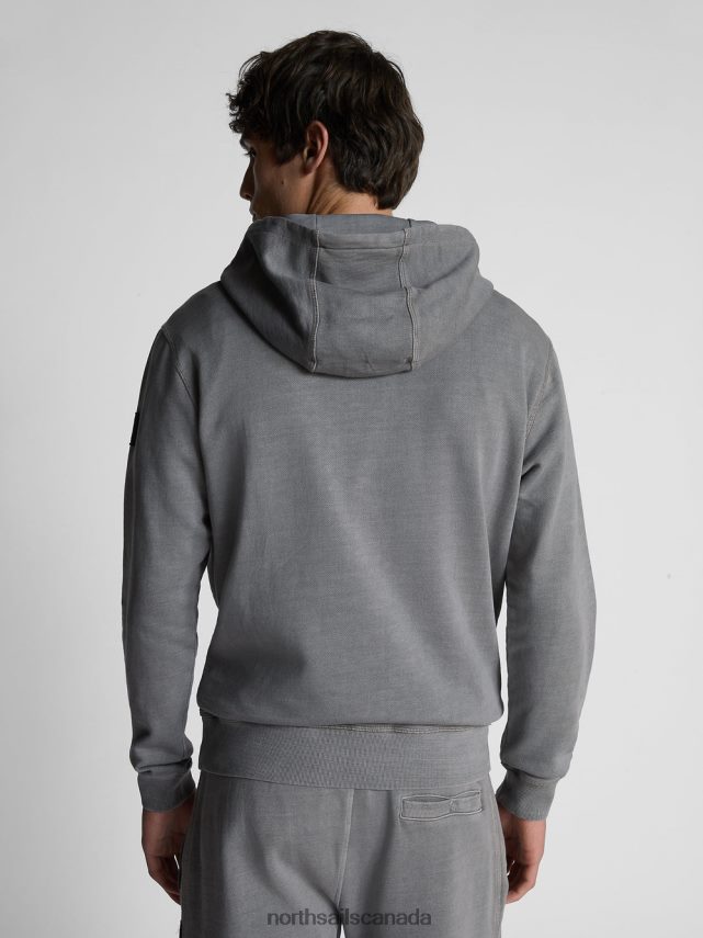 Men North Sails Grey HOODED SWEATSHIRT Clothing 0028HP1111