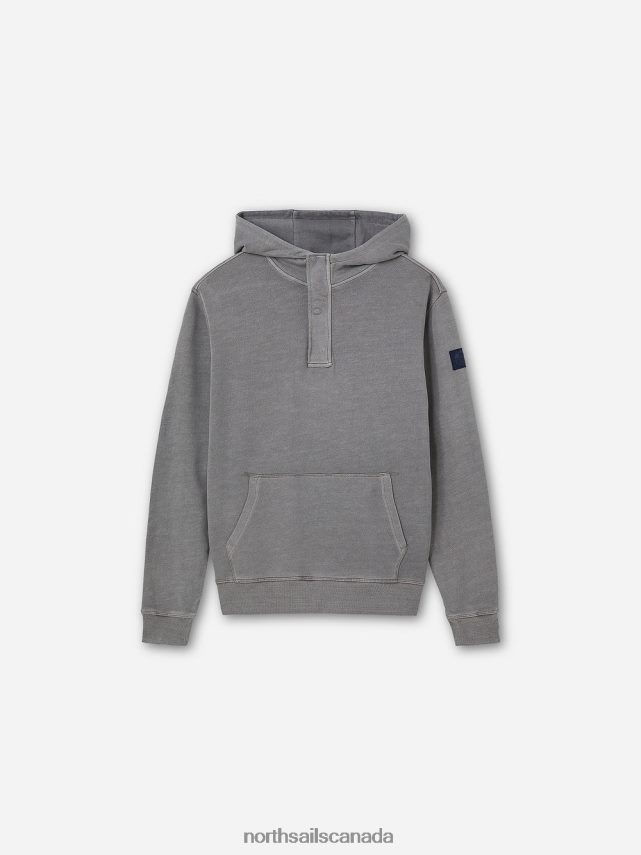 Men North Sails Grey HOODED SWEATSHIRT Clothing 0028HP1111