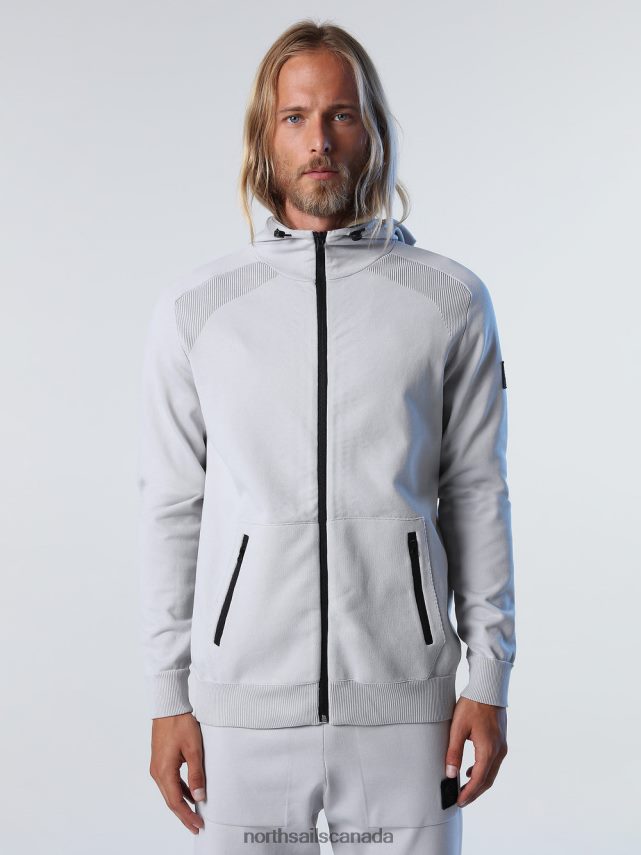 Men North Sails Grey violet RECYCLED POLYESTER HOODIE Clothing 0028HP721