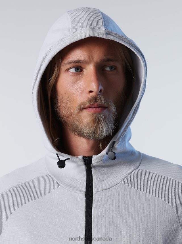 Men North Sails Grey violet RECYCLED POLYESTER HOODIE Clothing 0028HP721
