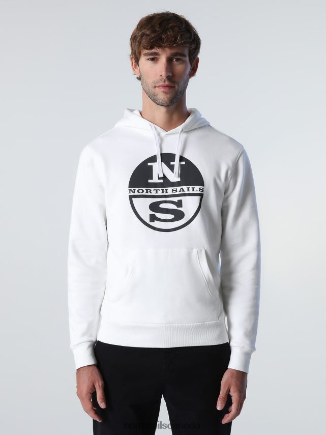 Men North Sails Marshmallow LOGO HOODIE Clothing 0028HP784