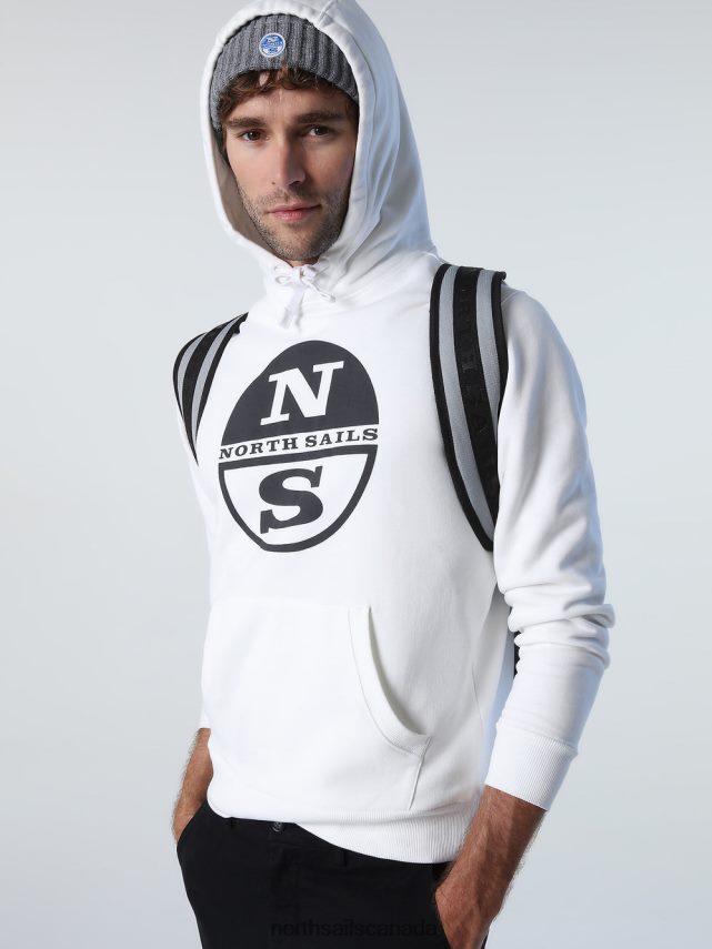 Men North Sails Marshmallow LOGO HOODIE Clothing 0028HP784