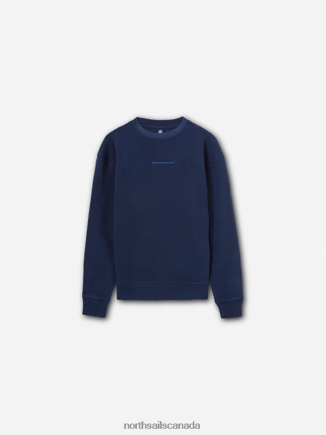 Men North Sails Navy blue OVERSIZED SWEATSHIRT Clothing 0028HP1081