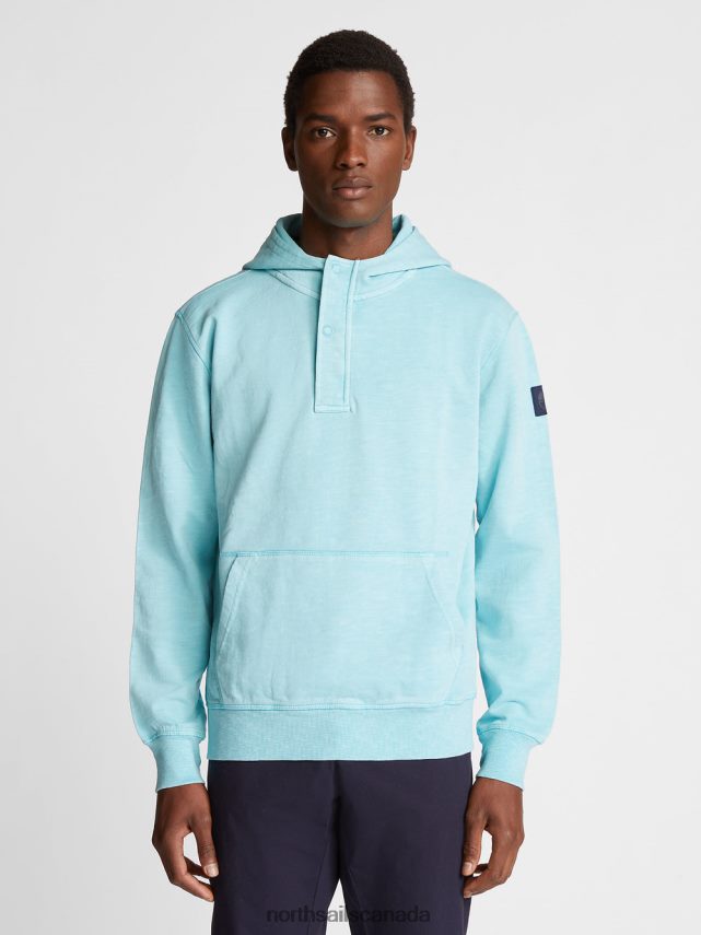 Men North Sails Sky blue HOODED SWEATSHIRT Clothing 0028HP1109