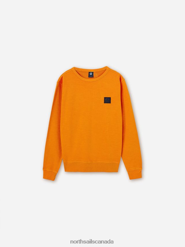 Men North Sails Vibrant orange CREW-NECK SWEATSHIRT Clothing 0028HP1280