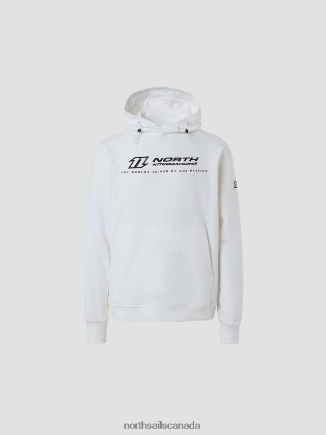 Men North Sails White HOODIE WITH EMBROIDERED HOOD Clothing 0028HP269