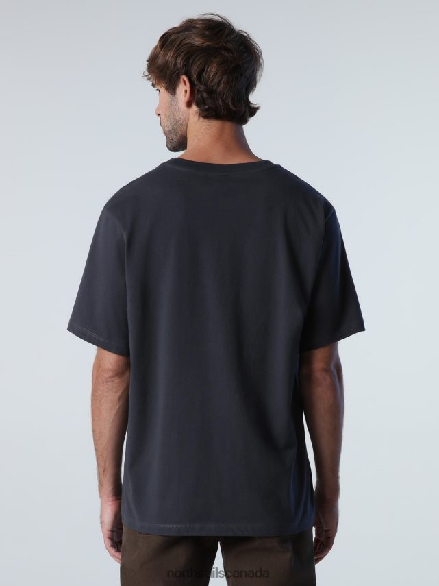 Men North Sails Asphalt T-SHIRT WITH GRAPHIC PRINT Clothing 0028HP995