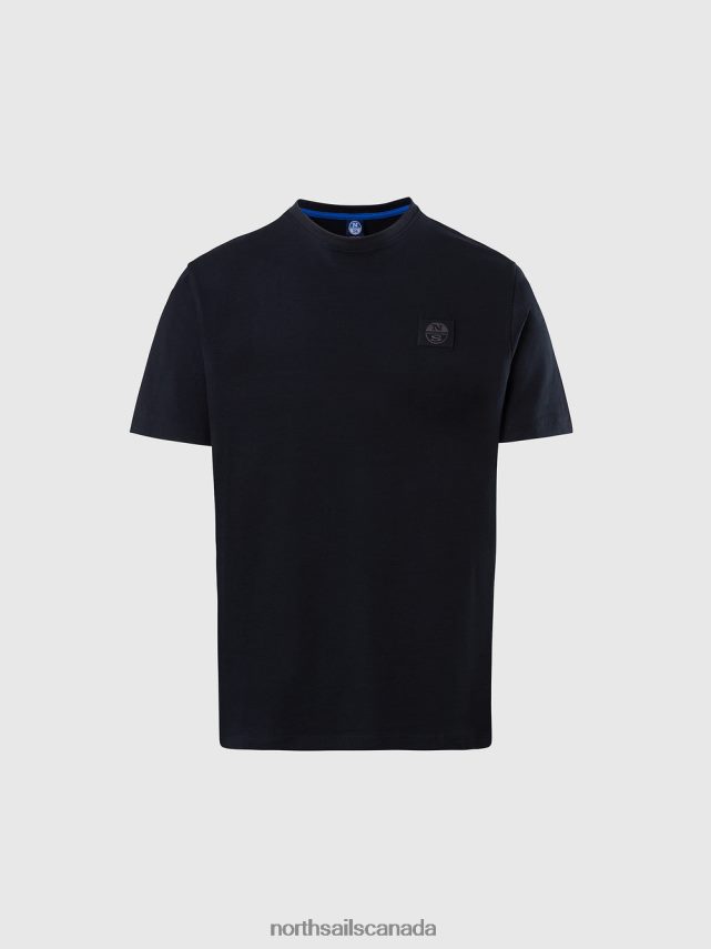 Men North Sails Black ORGANIC COTTON T-SHIRT Clothing 0028HP189
