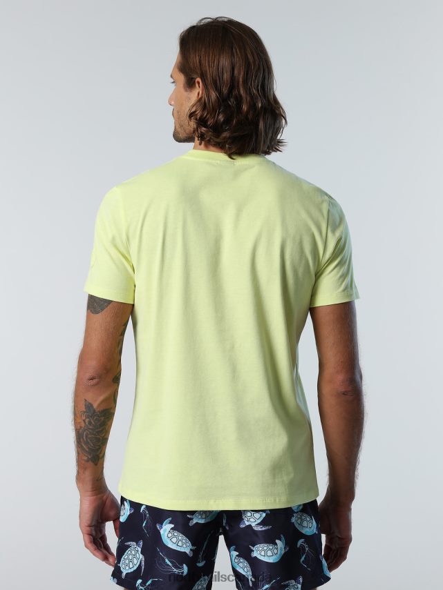 Men North Sails Light sulphur T-SHIRT WITH CHEST POCKET Clothing 0028HP158