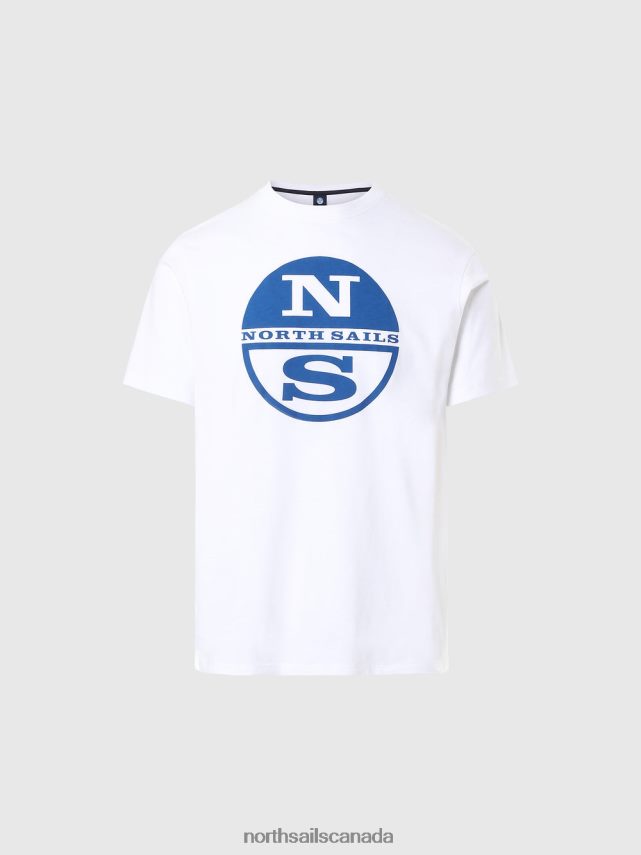 Men North Sails White T-SHIRT WITH MAXI LOGO PRINT Clothing 0028HP171
