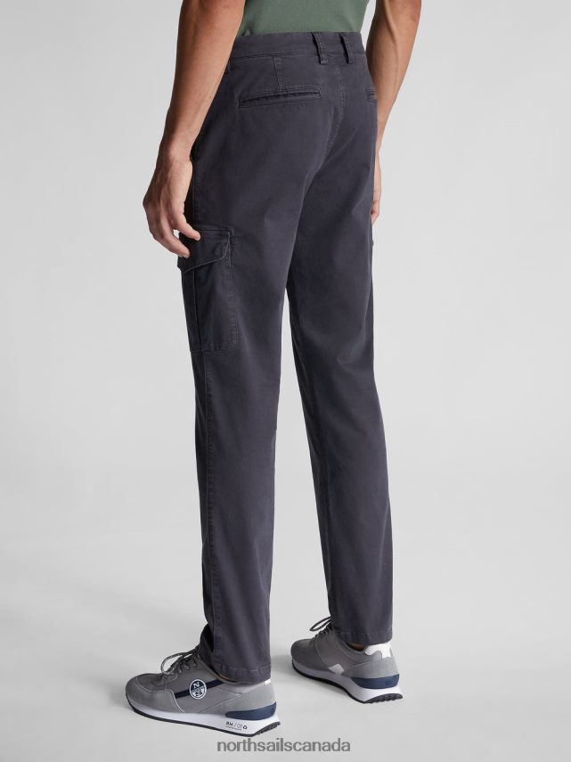 Men North Sails Asphalt STRETCH GABARDINE TROUSERS Clothing 0028HP1345