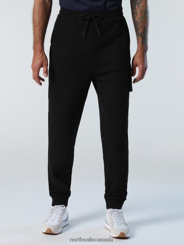 Men North Sails Black SWEATPANTS WITH POCKET Clothing 0028HP319