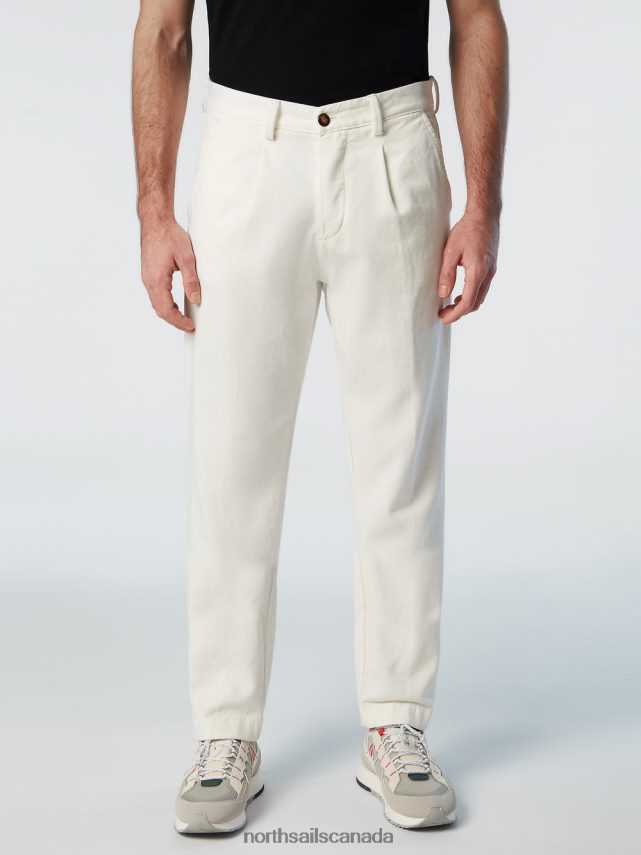 Men North Sails Marshmallow ECO TWILL TROUSERS Clothing 0028HP316