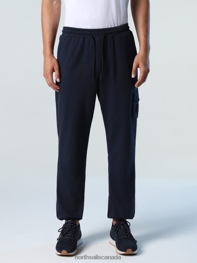 Men North Sails Navy blue FLEECE JOGGERS Clothing 0028HP954